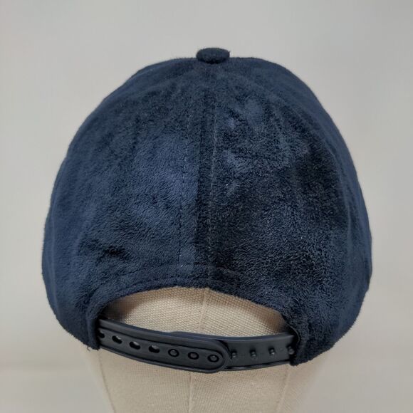 Unbranded Snapback Hat Blue OSFM Suede Adjustable 6 Panel Blank - Picture 5 of 7